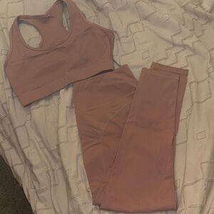SHEIN Mauve Leggings and Top Set